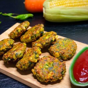 Frozen Spinach Corn Tikki